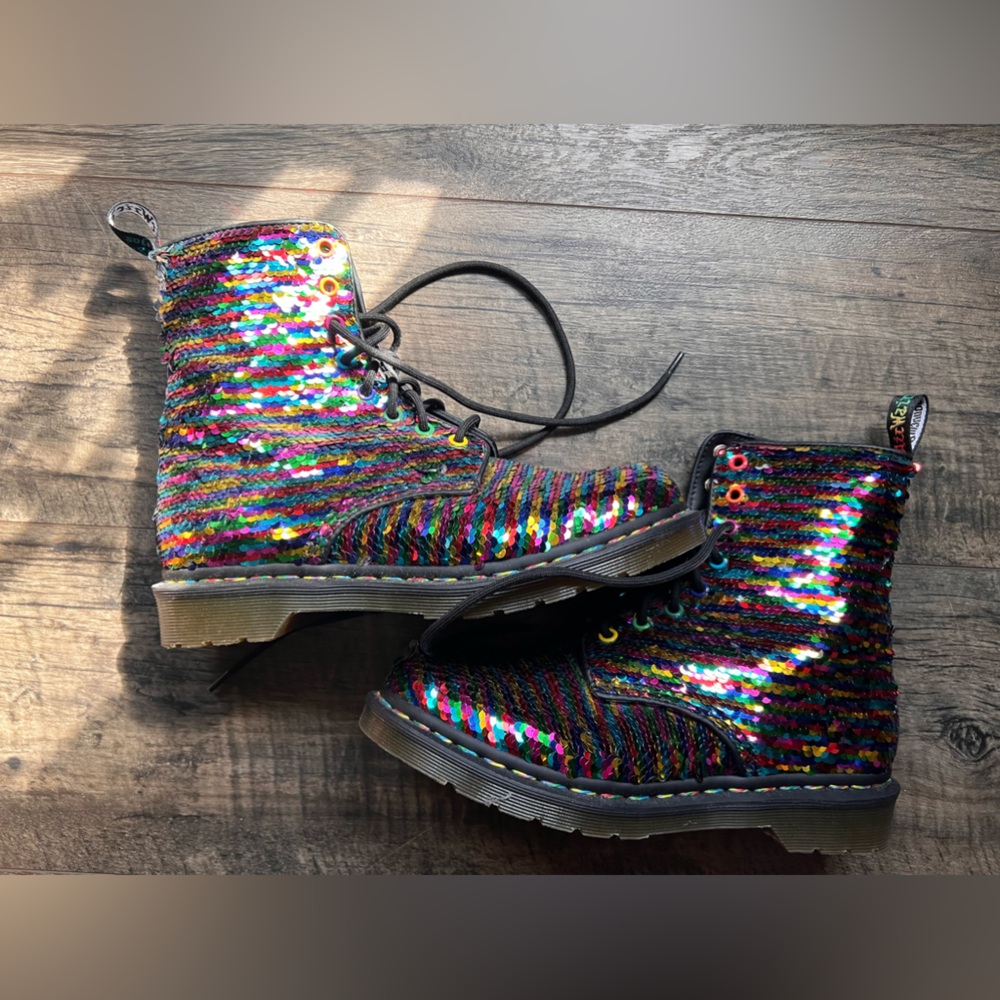 SEQUINED DR MARTENS 🪩
